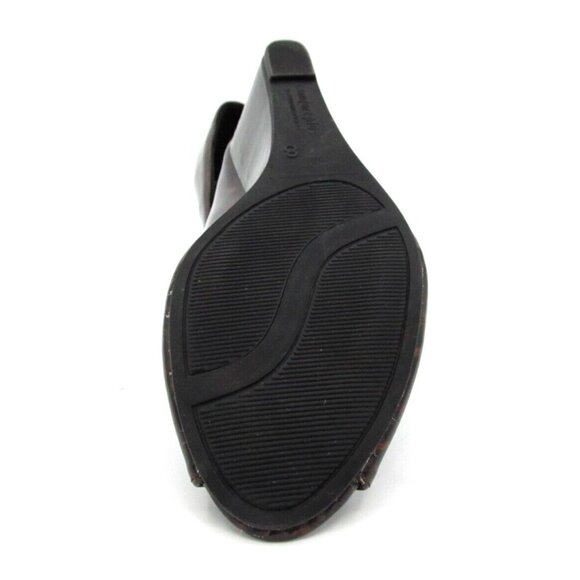 Comfort Plus by Predictions Wedge Heels Womens Sz 8 Animal Print Open Toe Pumps - Picture 8 of 15